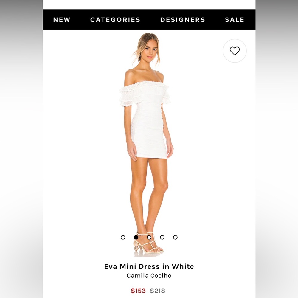 Eva Mini Dress in White Camila Coelho
